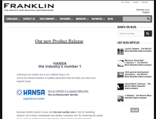 Tablet Screenshot of franklins.co.nz